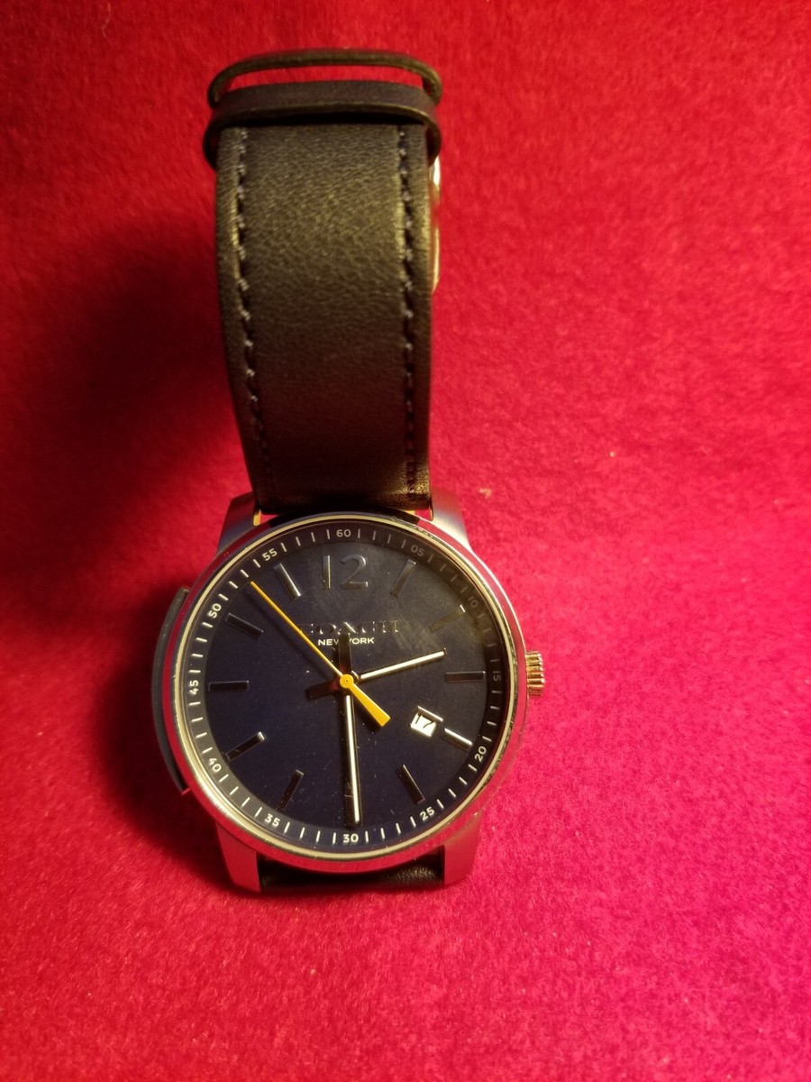 Coach New York Mens Watch Black Exc. | eBay