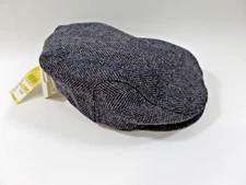 Perry Ellis Portfolio Wool Newsboy Cap XL Charcoal Heather Golf Outdoors-NWT