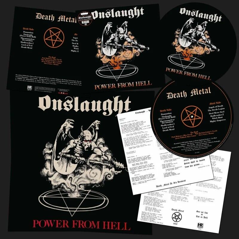 ONSLAUGHT Power from Hell PICTURE DISC LP Heavy metal thrash speed death punk