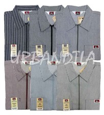 Ben Davis Men's Short Sleeve Color Striped 1/2 Zip Shirt