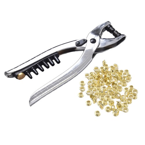Handy Grommet Eyelet Plier with Interchangeable Hole Sizes Easy to Use - Picture 9 of 17