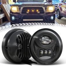 Pair Black Bumper Led Fog Lights Lamps Projector For Tacoma 2005-2011 Black