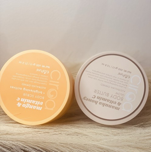 CIROA Manuka Honey & Vitamin C Brightening Body Butter & Mango Sugar Scrub Set - Picture 5 of 6