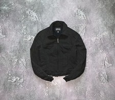 Versace Jeans Couture Wool Zip Jacket Harrington Blazer Coat Old Money 