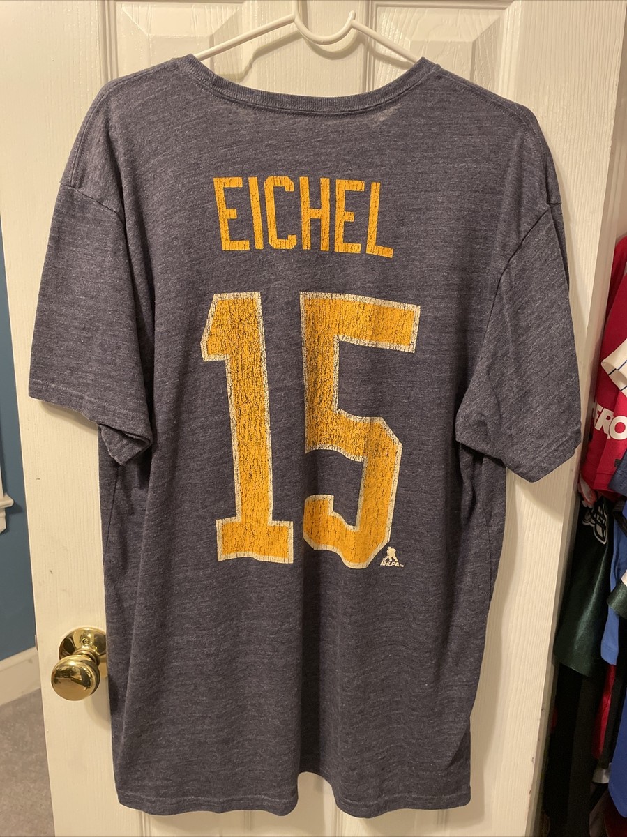 Jack Eichel buffalo sabers hockey CCM men's blue shirt size 2XL