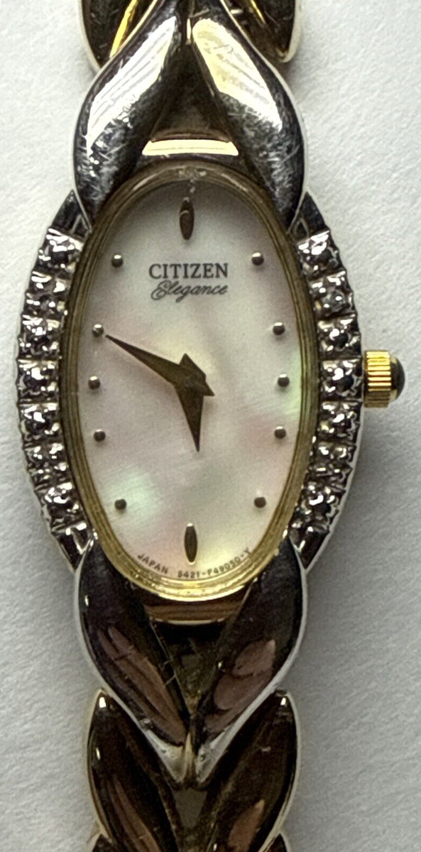 Citizen Elegance Diamond Accent Gold Plated Watch 5421  display picture 2