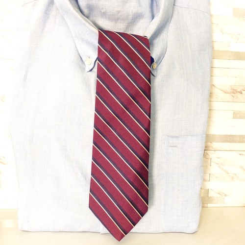 Brooks Brothers Makers Krawatte Herren lila gestreift einfarbig klassischer Anzug aubergine - Bild 1 von 7