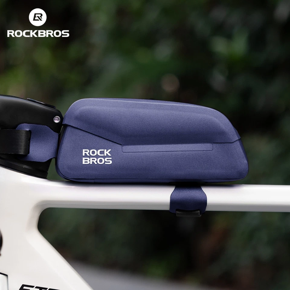 ROCKBROS Bike Frame Top Tube Bag with Magnetic Flap Waterproof Cycling Tools Bag - Image 3 of 4