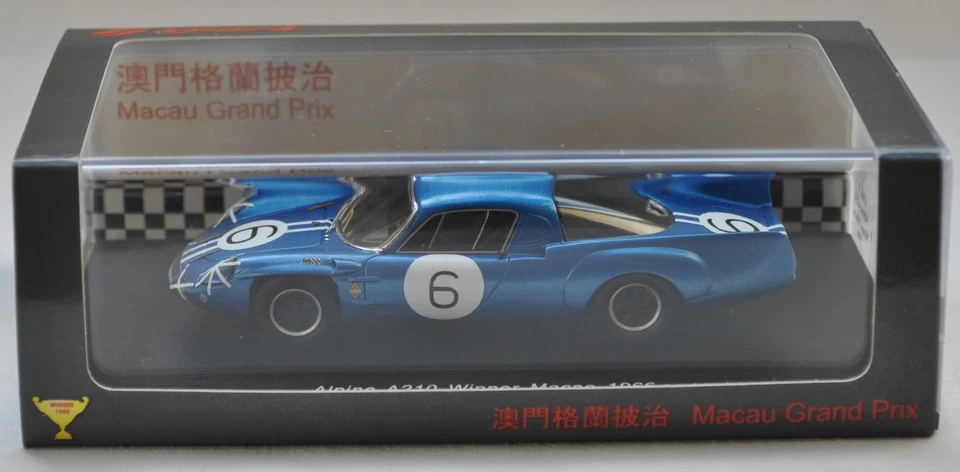 Alpine A210 #6 M. Bianchi vainqueur Macao 1966 (Spark 43MC66 ) 1/43 - Photo 2/4