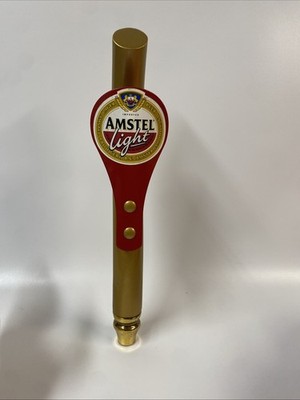 AMSTEL LIGHT Lager Beer Tap Red/Gold Handle