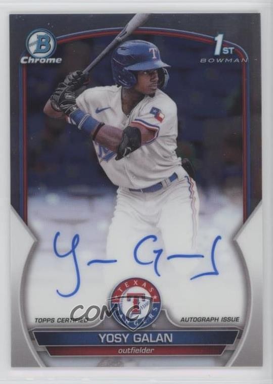 2023 Bowman Chrome Prospect Yosy Galan #CPA-YGA Auto 0kr0