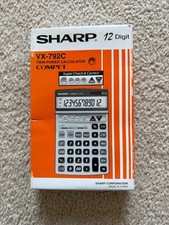 Vintage Sharp 12 Digit COMPET VX-792C Solar T...