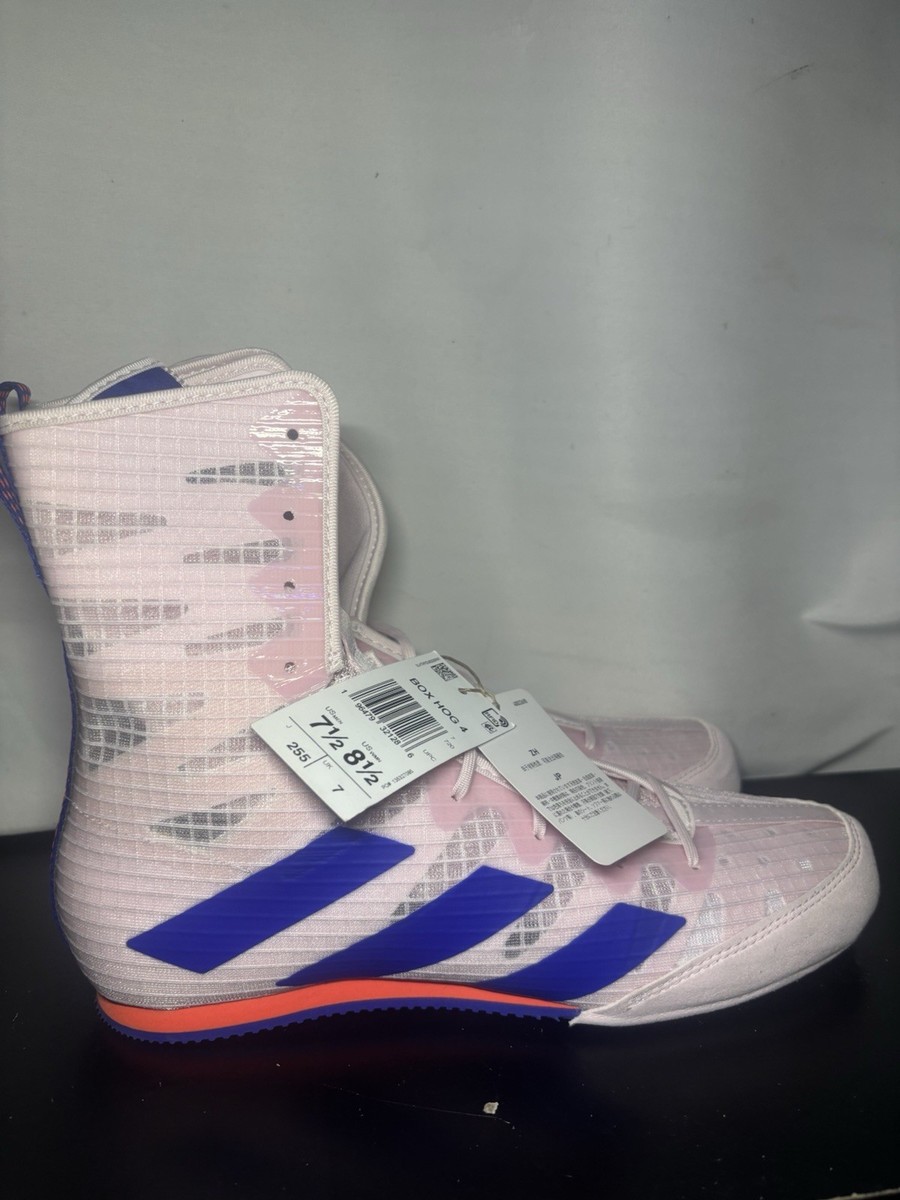 Size 8.5 - Adidas Box Hog 4 Almost Pink Lucid Blue for sale online