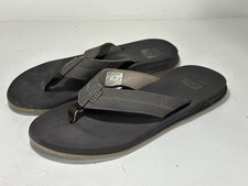 Reef REEF ELEMENT TQT Men Size 12 Flip Flops Sandals Bottle Opener Brown