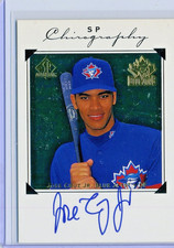 Jose Cruz Jr. 1998 UD SP Chirography Certified Autograph Auto JC