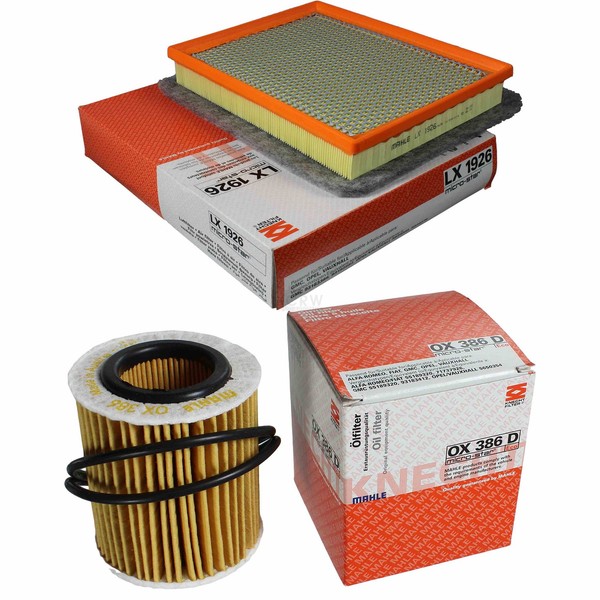 Mahle / Knecht Set Filterpaket Luftfilter LX 1926 ÖLfilter OX 386D-image