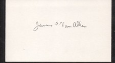 James Van Allen space signature authentic autograph signed COA UACC