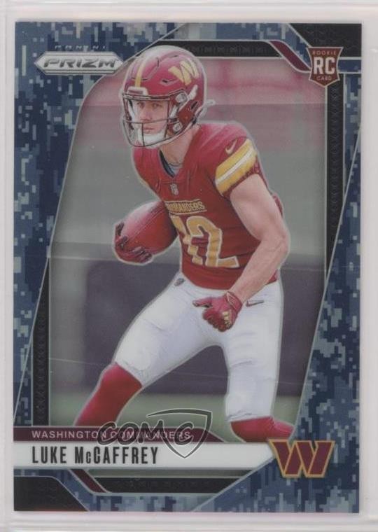 2024 Panini Prizm Rookies Navy Camo 1/25 Luke McCaffrey #367 Rookie RC 1o2