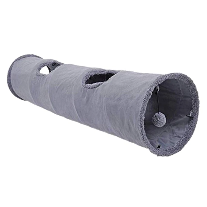Collapsible Cats Tunnel Tube for Play Center Hideaway Crinkle Tunnel for Smal