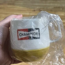 Vintage Champion Spark Plugs Dinex Insulated Ware Coffee Cup By Thermos NEW NOS