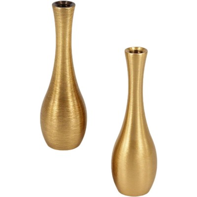 2pcs Miniatur Vase Vintage Kupfer Vase Tabletop Art Crafts Buddha Ornament