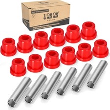 10L0L Golf Cart Spring Bushing Kit-Rear Leaf Springs Shackles Red