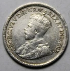 Canada 1918 Silver 5 Cents, Old Date KGV (C625)