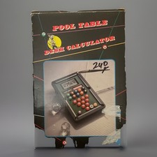Rare Vintage Collectible Solar Powered Pool Table Desk Calculator
