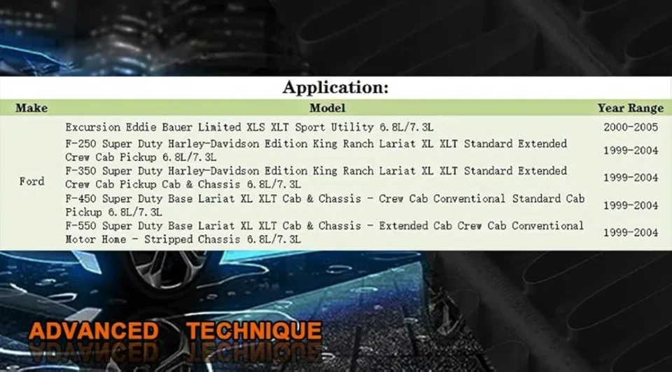 Radiador Ford F-250 F-350 Super Duty Excursion 6.8L 7.3L V8 V10 at/MT  - Imagem 2 de 4