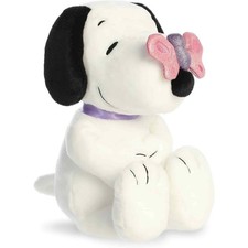 Aurora Peanuts Pink Butterfly Snoopy Stuffed Animal - 9-Inch Plush