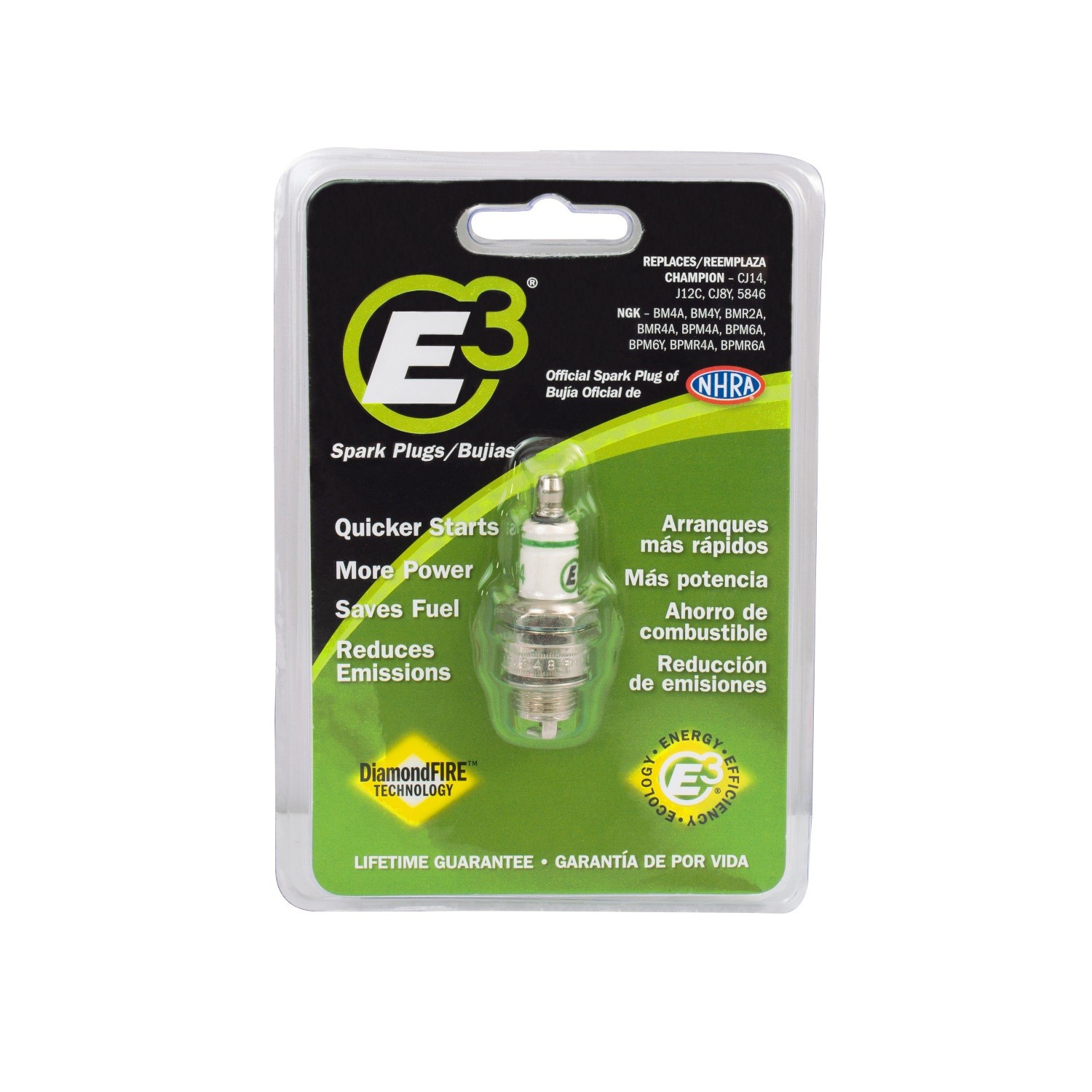 E3 E3.16 Performance Spark Plug Replaces Select Champion  NGK Plugs