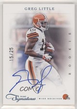 2011 Panini Prime Signatures Rookie RPS Platinum 15/25 Greg Little #239 Auto m5e