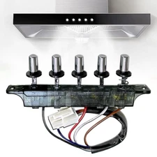 Range Hood Keyboard Switch - Universal Piano Type 5 Button Control Board
