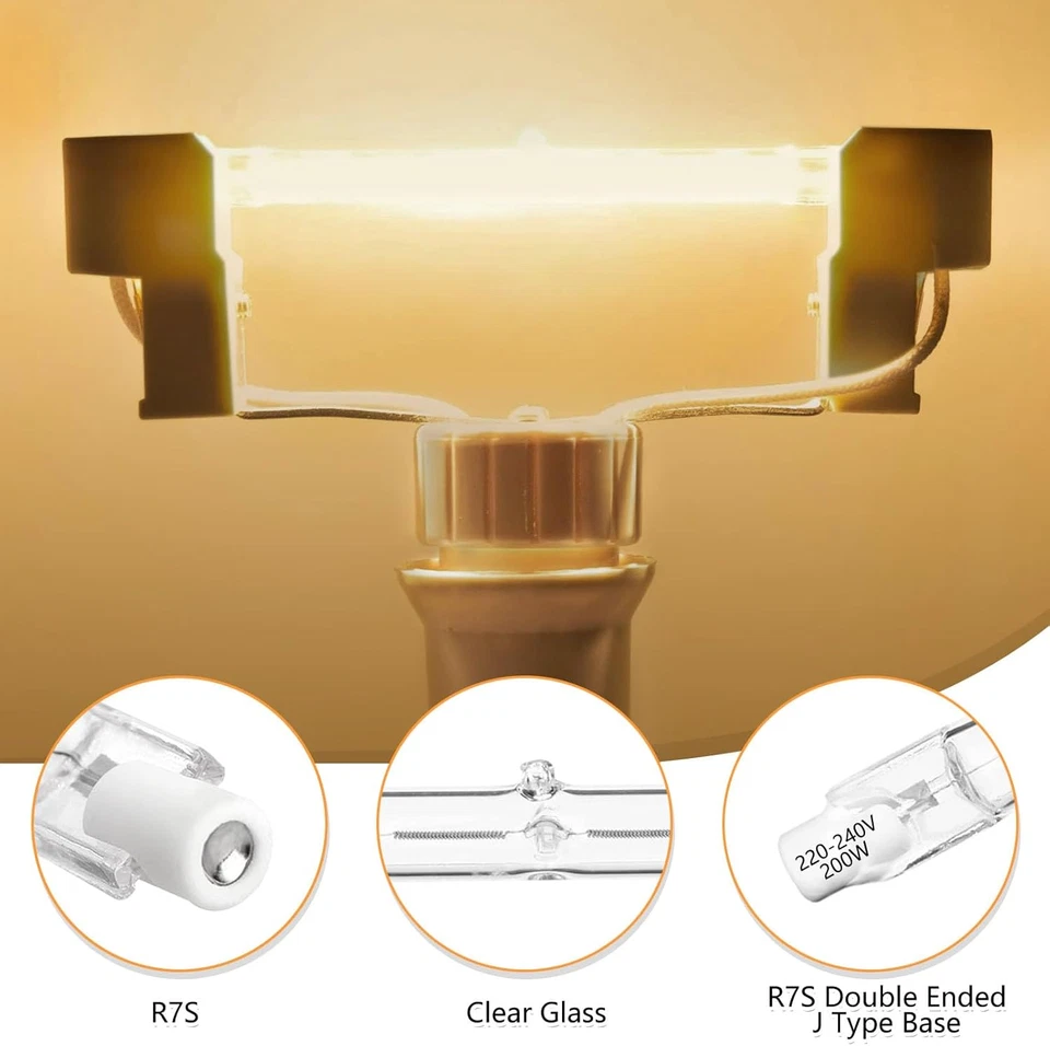 Lampadina Alogena R7S 118Mm 300W 230V Bianco Caldo Dimmerabile 2700K, 4500LM, As - Immagine 3 di 4