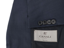 Canali 1934 Sport Coat Mens 42R Nailhead Wool plaid notch lapel single breasted