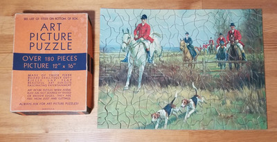 COMPLETE TUCO Art Picture Puzzle FOX HUNTING