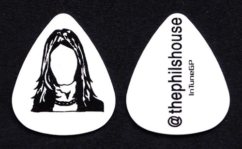 Gene Simmons Band Phil Shouse Signature White Guitar Pick - 2018 Tour KISS