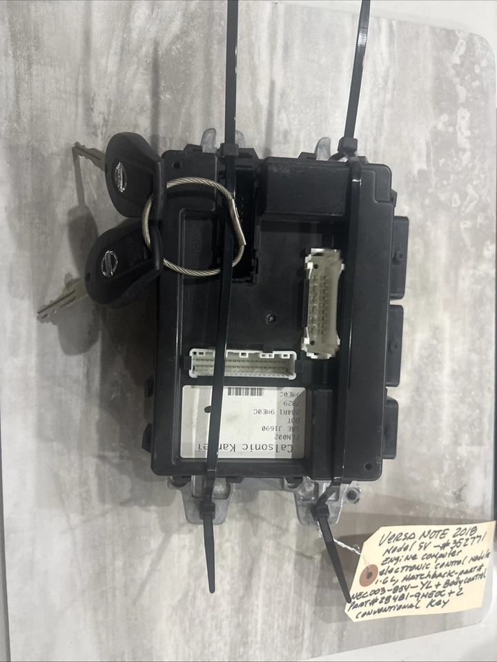Módulo de controle de corpo 2017-2019 Nissan Versa Note BCM OEM 284B19ME0C+ + 2 chaves - Imagem 2 de 2
