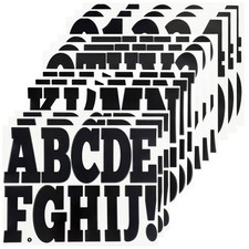 Large Letter Number Sticker,Self Adhesive and Waterproof Vinyl Letters Alphab...