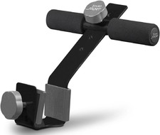 Doorway Sit-Up Exercise Bar, Adjustable Reinforced Steel with Padded Ankle Bar,