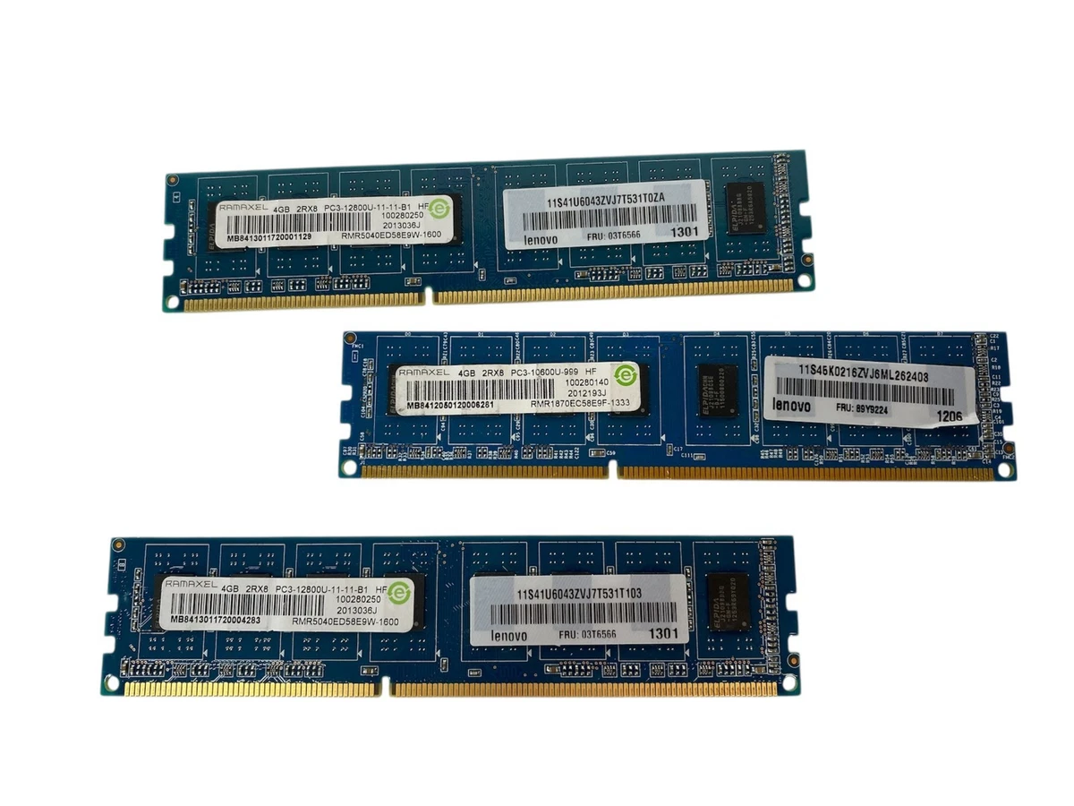 Preços baixos em Ramaxel DDR3 SDRAM 4 Gb de capacidade Total de