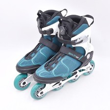 K2 SKATE Women's Alexis 84 BOA Breathable 4 Wheel Teal/White Inline Skates