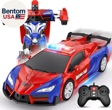 Remote Control Car, One-Button Transform Toys Car, 2.4Ghz RC Cars 1:18 Scale, 36