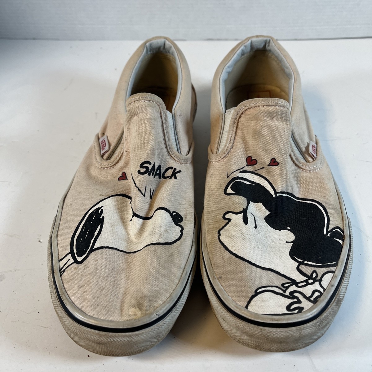 Limited Ed Vans X Peanuts Slip On Womens Size 9.5 Pink