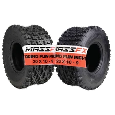 MASSFX 20X10-9 Dual Compound Off-Road ATV Rear Tire 6 ply 20x10x9 (2 Pack)