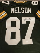 JORDY NELSON SIGNED Green Bay Packers CUSTOM JERSEY COA Auto VERY NICE! 🔥