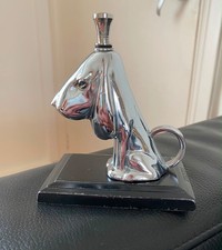 RONSON BASSET HOUND LIGHTER ART DECO ART METAL WORKS INC CHROME 1935 V NICE