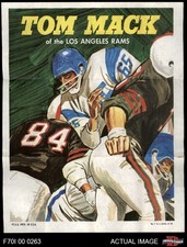 1970 Topps Football Posters #7 Tom Mack Rams HOF 5 - EX