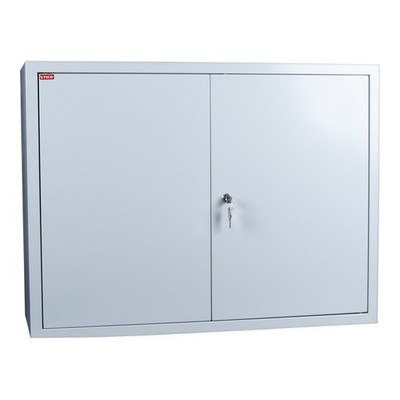 STIER Wandschrank sichere platzsparende Aufbewahrung grau