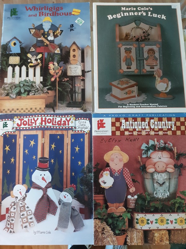 Marie Cole lot of 10. Whirligigs and Birdhouses, The Joy of Christmas (read desc